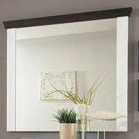 Spiegel im Landhaus Stil Pinie weiß Nb. mit Wenge SALARA-61 b/h/t ca. 107x110x8cm - weiß von LOMADOX