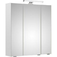 Lomadox - Spiegelschrank 65 cm inkl. LED-Aufsatzleuchte QUEBEC-66 in weiß Glanz, b/h/t: ca. 65/70/16 cm Lomadox - Spiegelschrank 65 cm inkl. LED-Aufsatzleuchte QUEBEC-66 in weiß Glanz, b/h/t: ca. 65/70/16 cm von LOMADOX