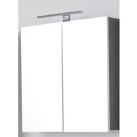 Lomadox - Spiegelschrank LISBOA-19 in Sardegna Rauchsilber mit Beleuchtung, b/h/t: ca. 60/67/18 cm Lomadox - Spiegelschrank LISBOA-19 in Sardegna Rauchsilber mit Beleuchtung, b/h/t: ca. 60/67/18 cm von LOMADOX