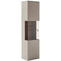Lomadox - Vitrine in grau mit Eiche LIEZEN-05 von LOMADOX