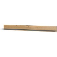 Lomadox - Wandregal, 100cm breit, Eiche mit anthrazit, CRISP-61 von LOMADOX