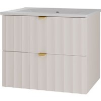 Lomadox - Waschbeckenunterschrank inkl. Waschbecken 60 cm breit in weiß matt AVOLA-140 Lomadox - Waschbeckenunterschrank inkl. Waschbecken 60 cm breit in weiß matt AVOLA-140 von LOMADOX