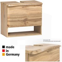 Lomadox - Waschbeckenunterschrank mit Abdeckplatte in Baumkantenoptik KAHLA-03 in Wotan Eiche Nb., b/h/t: ca. 61/54/40 cm Lomadox - Waschbeckenunterschrank mit Abdeckplatte in Baumkantenoptik KAHLA-03 in Wotan Eiche Nb., b/h/t: ca. 61/54/40 cm von LOMADOX