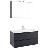 Waschplatz Set COMO-03, Hochglanz grau, b x h x t ca.: 100 x 200 x 47cm Waschplatz Set COMO-03, Hochglanz grau, b x h x t ca.: 100 x 200 x 47cm von LOMADOX