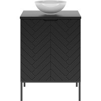 Lomadox - Waschtisch 60 cm breit in schwarz mit gefrästen Fronten ANGERA-140 Lomadox - Waschtisch 60 cm breit in schwarz mit gefrästen Fronten ANGERA-140 von LOMADOX