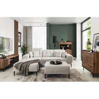 Wohnzimmer Komplettset inkl. Ecksofa VAREDO-132 moderne Möbel im angesagten Vintage Stil von LOMADOX