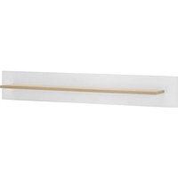Wohnzimmer Wandboard Wandregal in Weiß Matt mit Eiche STOCKTON-61 Wohnzimmer Wandboard Wandregal in Weiß Matt mit Eiche STOCKTON-61 von LOMADOX