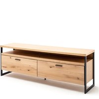 Lomadox - tv Lowboard in Eiche Bianco geölt (teilmassiv) SOMBOR-05, b/h/t ca. 205/69/46 cm von LOMADOX