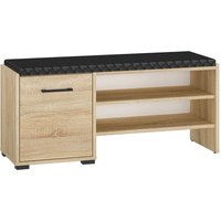Schuhbank gepolstert Eiche hell CHEB-131 von LOMADOX