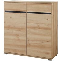 Schuhschrank LISSOBA-01 Edelbuche Nachbildung, B x H x T: ca. 96 x 103 x 40 cm von LOMADOX