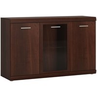 Sideboard Vitrine 140 cm Nussbaum IMPERIA-129 von LOMADOX