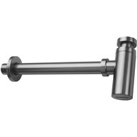 Lomadox - Siphon titanium Rund Gewinde 1 1/4 Zoll Metall ARNIKA-30 b/h/t ca.: 5/12,5-21/32 cm - grau von LOMADOX