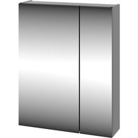Lomadox - Spiegelschrank 60 cm breit modern in schwarz matt AVOLA-140 von LOMADOX