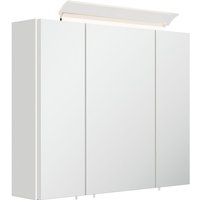Spiegelschrank 75cm, 3-türig, weiß Hochglanz mit LED-Aufsatzleuchte BATLEY-02 Spiegelschrank 75cm, 3-türig, weiß Hochglanz mit LED-Aufsatzleuchte BATLEY-02 von LOMADOX