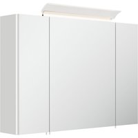 Spiegelschrank 90cm, 3-türig, weiß Hochglanz mit LED-Aufsatzleuchte BATLEY-02 Spiegelschrank 90cm, 3-türig, weiß Hochglanz mit LED-Aufsatzleuchte BATLEY-02 von LOMADOX