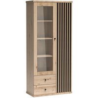 Lomadox - Vitrine Eiche mit schwarz CALLAO-161 Lomadox - Vitrine Eiche mit schwarz CALLAO-161 von LOMADOX