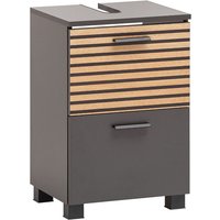 Waschbeckenunterschrank 40 cm breit anthrazit, Akustikpaneel-Optik KANE-80 Waschbeckenunterschrank 40 cm breit anthrazit, Akustikpaneel-Optik KANE-80 von LOMADOX