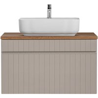 Waschtisch Unterschrank 80 cm Waschbecken Keramik IRAKLIO-56-CASHMERE Kaschmir Eiche Nb. b/h/t ca. 80,4/62,5/46 cm Waschtisch Unterschrank 80 cm Waschbecken Keramik IRAKLIO-56-CASHMERE Kaschmir Eiche Nb. b/h/t ca. 80,4/62,5/46 cm von LOMADOX