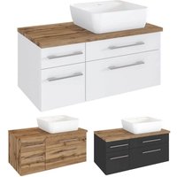Lomadox - Waschtisch-Unterschrank 90cm in matt weiß TAREE-03 mit Siphonausschnitt Rechts inkl. Keramik Waschbecken b/h/t: 90/55/47 cm Lomadox - Waschtisch-Unterschrank 90cm in matt weiß TAREE-03 mit Siphonausschnitt Rechts inkl. Keramik Waschbecken b/h/t: 90/55/47 cm von LOMADOX