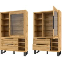 Wohn-/Esszimmer Vitrine in Wotan Eiche Nb. HENDERSON-83, b/h/t ca. 120/190/45 cm Wohn-/Esszimmer Vitrine in Wotan Eiche Nb. HENDERSON-83, b/h/t ca. 120/190/45 cm von LOMADOX