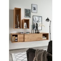 Wohnwand braun WYNDHAM-69 Wildeiche massiv geölt 3-teilig Wohnwand braun WYNDHAM-69 Wildeiche massiv geölt 3-teilig von LOMADOX