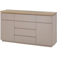 Lomadox - Wohnzimmer Sideboard 150 cm breit in grau mit Deckplatte aus Akazie massiv, mit 2 Türen & 6 Schubladen, modern PALMAS-05 Lomadox - Wohnzimmer Sideboard 150 cm breit in grau mit Deckplatte aus Akazie massiv, mit 2 Türen & 6 Schubladen, modern PALMAS-05 von LOMADOX