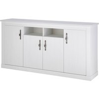 Wohnzimmer Sideboard mit 201 cm Breite in Pinie weiß, Landhaus-Stil - RAPLA-61 Wohnzimmer Sideboard mit 201 cm Breite in Pinie weiß, Landhaus-Stil - RAPLA-61 von LOMADOX
