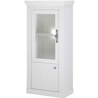 Wohnzimmer Vitrine halbhoch mit 70 cm Breite in Pinie weiß, Landhaus-Stil - RAPLA-61 Wohnzimmer Vitrine halbhoch mit 70 cm Breite in Pinie weiß, Landhaus-Stil - RAPLA-61 von LOMADOX