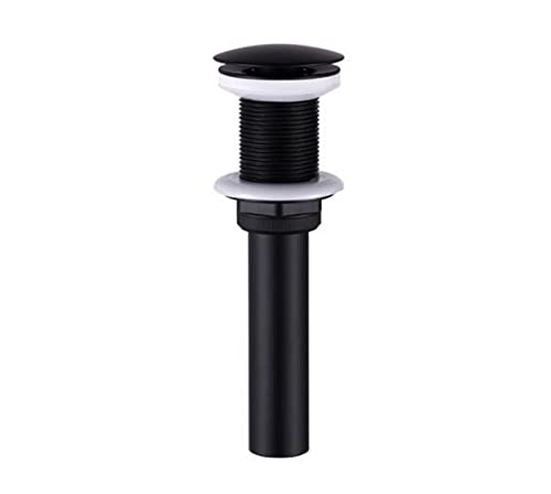 Basin Armaturen Modern Schwarz Badezimmer Mischbatterie Messing Waschbecken Wasserhahn Einzelner Griff Einzelne Loch Eleganter Kran for Badezimmer(Without overflow) von LOMCOT