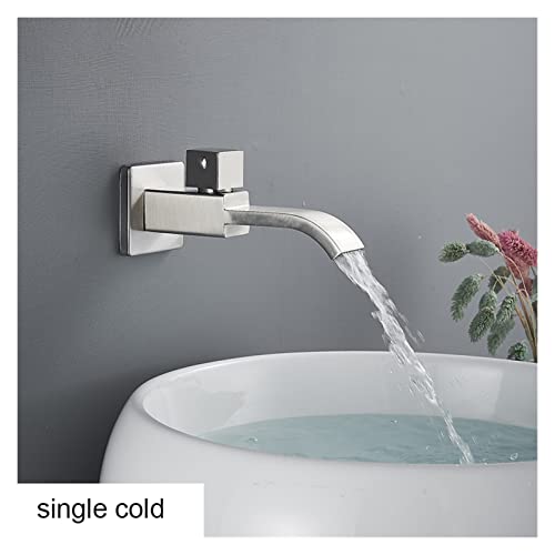 Chrom Badezimmer Waschbecken Wasserhahn Moderner Wasserfall Outlet sanfter Abwasser Warm- und Kaltwassermischer Tap Deck Installation(Promotion 2) von LOMCOT