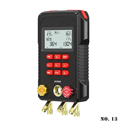Digitales Manometer Digital-Verteilerzähler-Vakuummesser-Drucktemperatur-Tester-Klimaanlage Kältemittel-Leck-Tester for Zuhause, Autowerkzeuge von LOMCOT