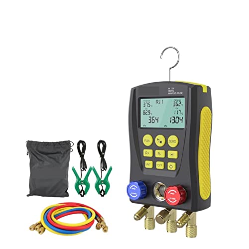 Digitales Manometer Lm120 +. Digital-Verteilerzähler-Klimaanlage Vakuummessgerät for Kühldrucktemperaturprüfgerät von LOMCOT