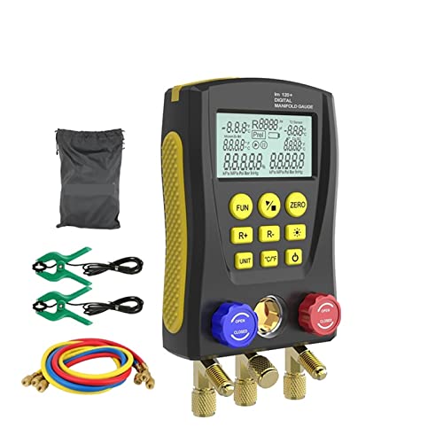 Digitales Manometer Lm120 +. Kühldruckmessgerät Digital-Verteiler-Tester-Vakuum-Temperaturzähler-Test-Tool for Klimaanlage Digitales Manometer Lm120 +. Kühldruckmessgerät Digital-Verteiler-Tester-Vakuum-Temperaturzähler-Test-Tool for Klimaanlage von LOMCOT