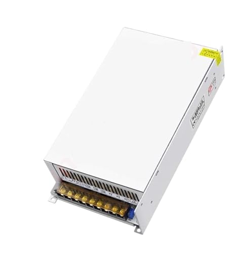 Schaltnetzteil-Adapter 1200W Schaltnetzteil DC 12V 18V 24V 36V 48V 60V 70V 72V AC 100-240V SMPS CNC Einstellbare Spannung for LED Stirp Motor(12V 100A) von LOMCOT
