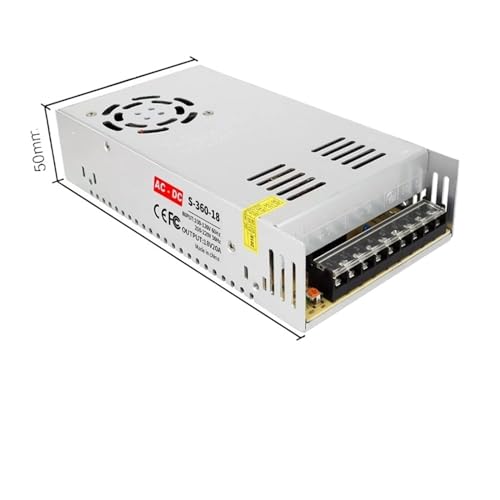 Schaltnetzteil-Adapter 18 V Schaltnetzteil Lichttransformator AC zu DC 18 V 1 A 2 A 3 A 5 A 6 A 10 A 20 A Netzteil-Quellenadapter SMPS(18V 20A 360W) von LOMCOT