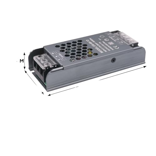 Schaltnetzteil-Adapter AC/DC 12V 24V Transformator 60W 100W 150W 200W 300W 400W, LED-Treiber-Netzteil, Ultradünner A/D-Wandler for LED-Streifenlichter(12V 60W) von LOMCOT