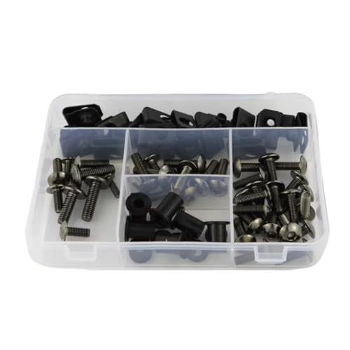 LOMGYHFD Motorrad Schrauben Kit Für K1200LT 2005 2006 2007 2008 2009 2010 Motorrad Komplette Cowling Volle Verkleidung Schrauben Kit Schrauben Stahl Muttern Verkleidung Clips(Metallic) von LOMGYHFD