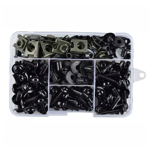 LOMGYHFD Motorrad Schrauben Kit Kompatibel Mit Suzuki Für Gsxr600 Gsxr750 Gsxr1000 Gsxr1250S Motorradverkleidung Schrauben Schrauben Kit Mutter Clips Motorrad Mechanische Teile(Black) von LOMGYHFD