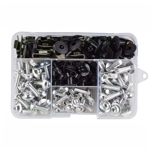 LOMGYHFD Motorrad Schrauben Kit Kompatibel Mit Suzuki Für Gsxr600 Gsxr750 Gsxr1000 Gsxr1250S Motorradverkleidung Schrauben Schrauben Kit Mutter Clips Motorrad Mechanische Teile(Silver) von LOMGYHFD