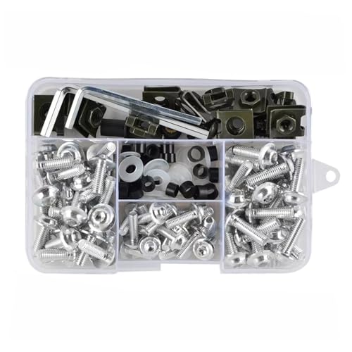 Motorrad Schrauben Kit Für CBR600RR CBR900RR CBR929RR CBR1000RR Motorrad-Verkleidungsschraubensatz Karosserieschrauben Verkleidungsschraubenschraubenmutternsätze Mechanische Motorradteile(Silver) von LOMGYHFD