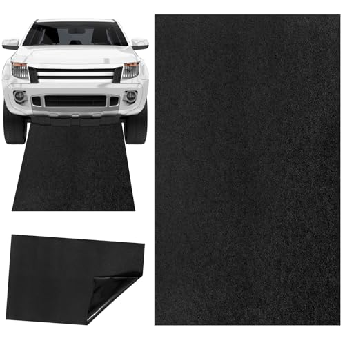 LOMUG 152 x 91 cm Ölauffangmatte, Garage Ölmatte, Werkbank Unterlage, Garagenboden Matten, Garagenmatte Auto, Motorrad Matte Garage, Auto Unterleger, Werkstatt Ölmatte von LOMUG