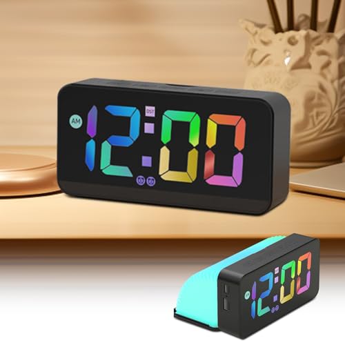 LOMUG Led Wecker Digital mit Licht Digitaler Kinder Jungen Erwachsener Led Uhr Ohne Ticken Digitalwecker Einstellbare Farbiger Schwarz Digitaluhr Schöne LOMUG Led Wecker Digital mit Licht Digitaler Kinder Jungen Erwachsener Led Uhr Ohne Ticken Digitalwecker Einstellbare Farbiger Schwarz Digitaluhr Schöne von LOMUG