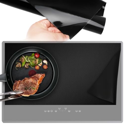 LOMUG Silikon Induktion Schutzmatte 78x52 cm Große Induction Cooker Silikonmatte Induktionsherd Schutzmatte Silikon Induktionsmatte Herdschutz Matte Induktionskochfeld Magnetisch Induktionsschutzmatte von LOMUG