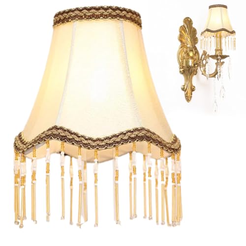Lampenschirm, Lampenschirme für E14 Kerzenglühbirnen, Vintage Lampenschirme, Stoff Lampenschirm, Vintage Hängeleuchte Lampenschir, Hängende Fransen Lampenschir für Tischlampen, Stehlampen, Wandlampen Lampenschirm, Lampenschirme für E14 Kerzenglühbirnen, Vintage Lampenschirme, Stoff Lampenschirm, Vintage Hängeleuchte Lampenschir, Hängende Fransen Lampenschir für Tischlampen, Stehlampen, Wandlampen von LOMUG