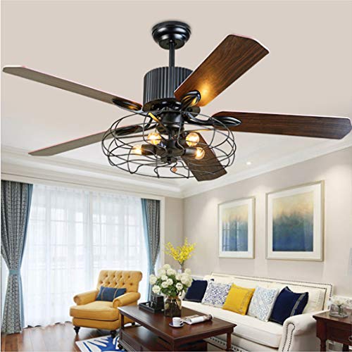 Retro Deckenventilatoren Mit Beleuchtung E27*5 Holzklinge Deckenleuchte Mit Licht Ventilator Deckenlampe 3 Dateien Einstellbare Windgeschwindigkeit Mit Fernbedienung Ultra Leise Esszimmer Wohnzimmer Retro Deckenventilatoren Mit Beleuchtung E27*5 Holzklinge Deckenleuchte Mit Licht Ventilator Deckenlampe 3 Dateien Einstellbare Windgeschwindigkeit Mit Fernbedienung Ultra Leise Esszimmer Wohnzimmer von LONCHAN