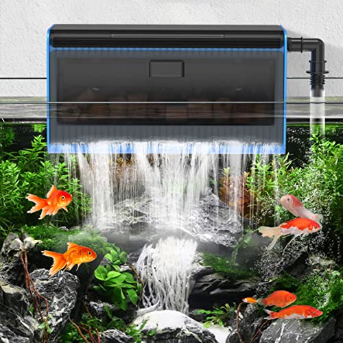 LONDAFISH Aquarium Filterkasten, Aquarium FilterSchachtel, Aquarium Wasserpumpe Filterbox,ein Zubehör für die Verwendung,wandmontiert,mit Aquarium Filterwasserpumpen von LONDAFISH