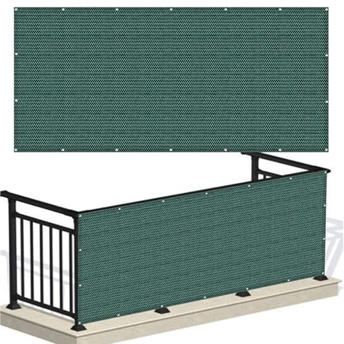 Balkonverkleidung Balkon 105 x 460 cm HDPE Balkonbespannung mit Kabelbinder Atmungsaktiv Balkonverkleidung Balkonabdeckung Balkonbespannung für Gartenanlagen, Camping, Dunkelgrün Balkonverkleidung Balkon 105 x 460 cm HDPE Balkonbespannung mit Kabelbinder Atmungsaktiv Balkonverkleidung Balkonabdeckung Balkonbespannung für Gartenanlagen, Camping, Dunkelgrün von LONGCAO