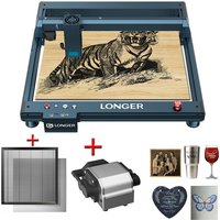 Longer - Laser-B1-Graveur mit automatischer Luftunterstützung, 36-W-Laserschneider, 145-W-Lasergravurmaschine, DIY-Lasergravierer für Holz und von LONGER