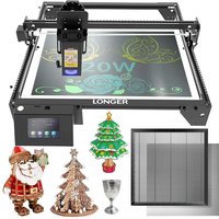 Longer - Ray5 20 w Lasergravierer,Mit Wabenplatte,mit Gravurbereich 375 x 375 mm, 32-Bit-Motherboard,Hunderte von Farben auf Metallstahl mit von LONGER