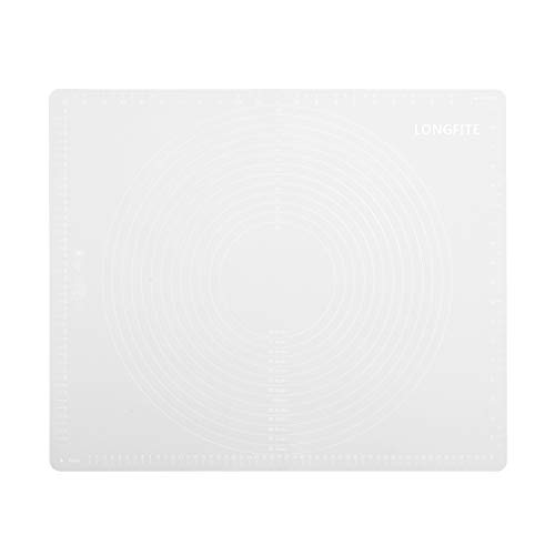 LongGFITE 60x50cm Extra Groß Silikon-Backmatte, Mehrzweck-Antihaftbeschichtung, hitzebeständig, rutschfest,(XL Grey With Scale) LongGFITE 60x50cm Extra Groß Silikon-Backmatte, Mehrzweck-Antihaftbeschichtung, hitzebeständig, rutschfest,(XL Grey With Scale) von LONGFITE